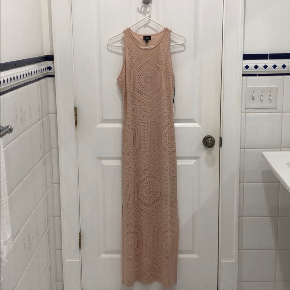 Pale Nude Pink Maxi Dress